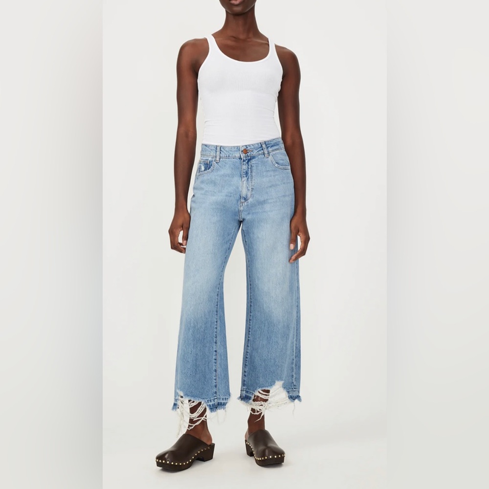 NWT DL 1961 Hepburn High Rise Vintage Wide Leg denim. Ankle Length. Size 29.